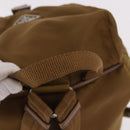 PRADA Backpack Nylon Brown Silver Auth 191597-7