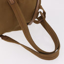 PRADA Backpack Nylon Brown Silver Auth 191597-9