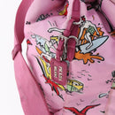 PRADA Backpack Nylon Pink Silver Auth 191598A-16