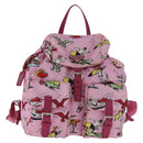PRADA Backpack Nylon Pink Silver Auth 191598A-2