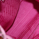 PRADA Backpack Nylon Pink Silver Auth 191598A-21
