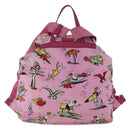 PRADA Backpack Nylon Pink Silver Auth 191598A-3