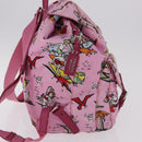 PRADA Backpack Nylon Pink Silver Auth 191598A-5