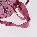 PRADA Backpack Nylon Pink Silver Auth 191598A-9