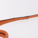 Salvatore Ferragamo Gancini Hand Bag Leather 2way Orange Silver Auth 191599A-10