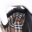BURBERRY Nova Check Chain Shoulder Bag Cotton Beige Gold Auth 191600A-19