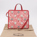 GUCCI Yuko Higuchi Hand Bag PVC 2way Red 630542 Auth 191602SM-12