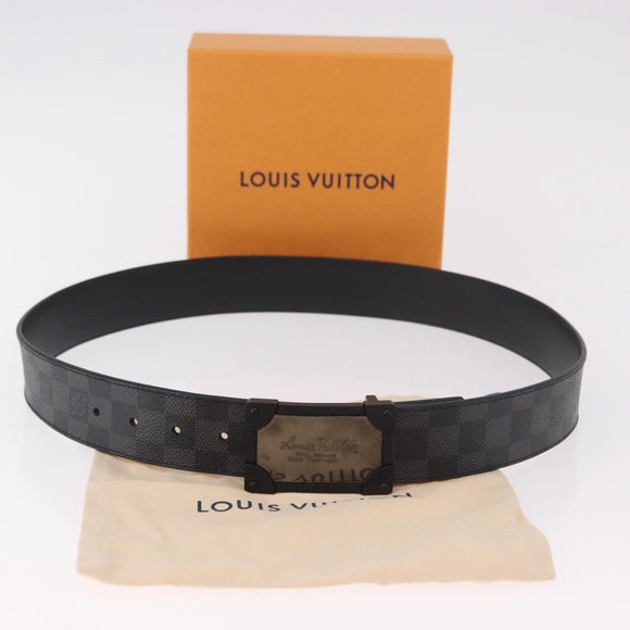 LOUIS VUITTON Damier Grafitte Stateinture NeoTrunk Belt M0184 LV Auth 191603M