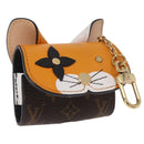 LOUIS VUITTON Monogram Etui Earphone Cat Airpods Pro Case GI0862 Auth 191604-1