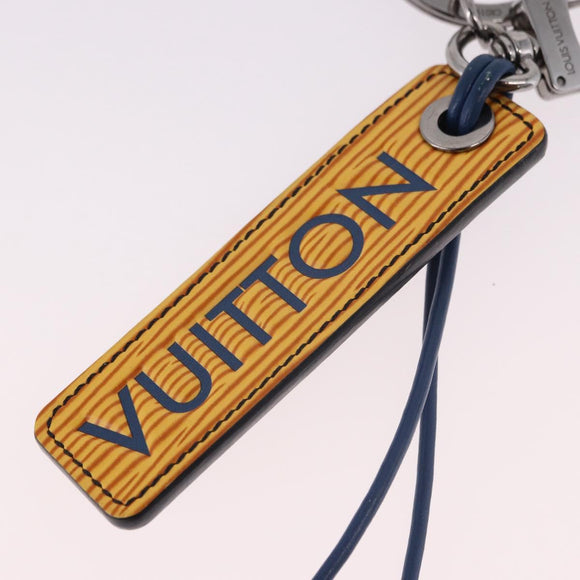LOUIS VUITTON Epi Porte Cles LV Dual Key Holder Blue Yellow MP2553 Auth 191605A