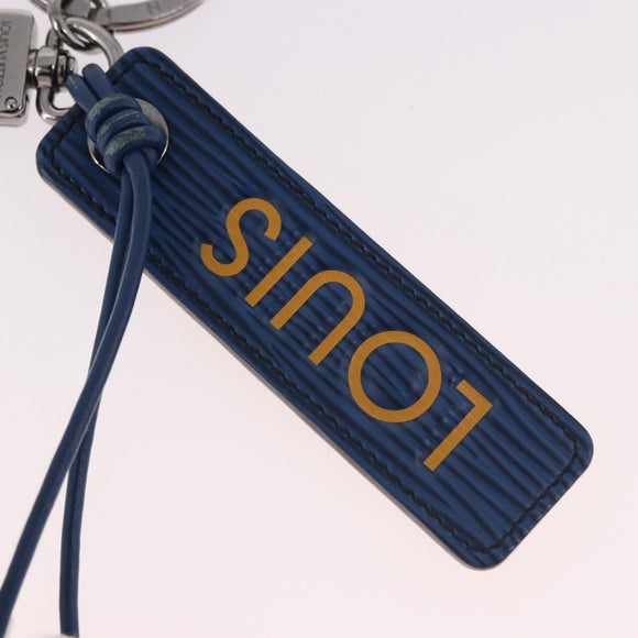 LOUIS VUITTON Epi Porte Cles LV Dual Key Holder Blue Yellow MP2553 Auth 191605A