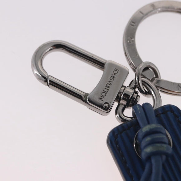 LOUIS VUITTON Epi Porte Cles LV Dual Key Holder Blue Yellow MP2553 Auth 191605A