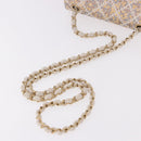CHANEL Mini Matelasse 20 Chain Shoulder Bag Leather Ivory Gold CC Auth 191613SM-7
