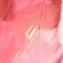 CHANEL Mini Matelasse 18 Chain Shoulder Bag Canvas Pink Gold CC Auth 191614-11