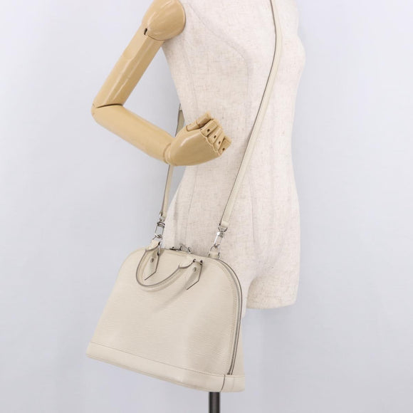 LOUIS VUITTON Epi Alma PM Hand Bag Yvoire White M4030J LV Auth 191616A