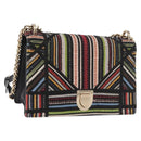 Christian Dior Chain Shoulder Bag Beads Multicolor Gold Auth 191618M-1