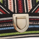Christian Dior Chain Shoulder Bag Beads Multicolor Gold Auth 191618M-17