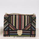 Christian Dior Chain Shoulder Bag Beads Multicolor Gold Auth 191618M-12