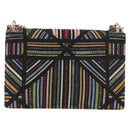 Christian Dior Chain Shoulder Bag Beads Multicolor Gold Auth 191618M-2