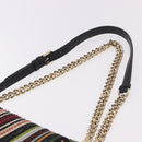 Christian Dior Chain Shoulder Bag Beads Multicolor Gold Auth 191618M-8