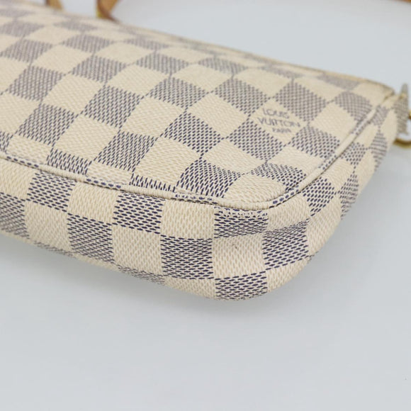 LOUIS VUITTON Damier Azur Pochette Accessoires Pouch N51986 LV Auth 191619