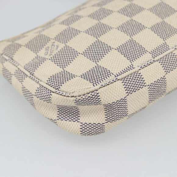 LOUIS VUITTON Damier Azur Pochette Accessoires Pouch N51986 LV Auth 191619