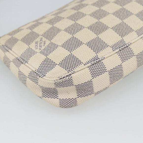 LOUIS VUITTON Damier Azur Pochette Accessoires Pouch N51986 LV Auth 191619