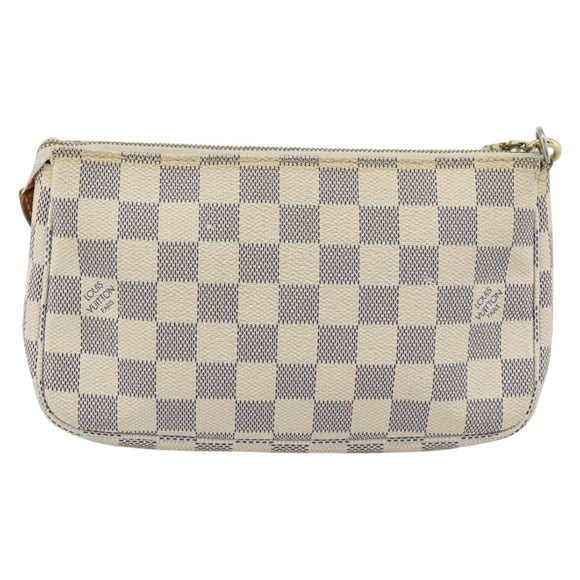 LOUIS VUITTON Damier Azur Pochette Accessoires Pouch N51986 LV Auth 191619