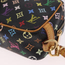 LOUIS VUITTON Monogram Multicolor Trousse Wapity Pouch Black M58034 Auth 191621V-16
