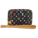 LOUIS VUITTON Monogram Multicolor Trousse Wapity Pouch Black M58034 Auth 191621V-1
