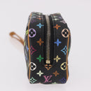 LOUIS VUITTON Monogram Multicolor Trousse Wapity Pouch Black M58034 Auth 191621V-3