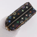 LOUIS VUITTON Monogram Multicolor Trousse Wapity Pouch Black M58034 Auth 191621V-6