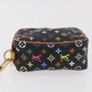 LOUIS VUITTON Monogram Multicolor Trousse Wapity Pouch Black M58034 Auth 191621V-5
