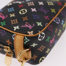 LOUIS VUITTON Monogram Multicolor Trousse Wapity Pouch Black M58034 Auth 191621V-8