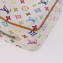 LOUIS VUITTON Monogram Multicolor Trousse Wapity Pouch White M58033 Auth 191622V-15