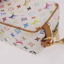 LOUIS VUITTON Monogram Multicolor Trousse Wapity Pouch White M58033 Auth 191622V-16