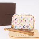 LOUIS VUITTON Monogram Multicolor Trousse Wapity Pouch White M58033 Auth 191622V-12