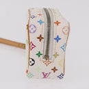 LOUIS VUITTON Monogram Multicolor Trousse Wapity Pouch White M58033 Auth 191622V-3
