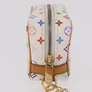 LOUIS VUITTON Monogram Multicolor Trousse Wapity Pouch White M58033 Auth 191622V-4