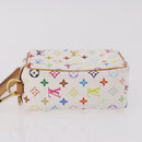 LOUIS VUITTON Monogram Multicolor Trousse Wapity Pouch White M58033 Auth 191622V-5
