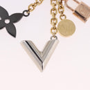 LOUIS VUITTON CaleidoV Bag Charm Metal Gold Tone Silver M67377 LV Auth 191624M-3