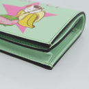 GUCCI Bananya Compact Wallet Leather Mint Green 701009 Auth 191625M-7