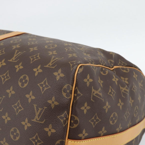 LOUIS VUITTON Monogram Keepall Bandouliere 55 Boston Bag M41414 LV Auth 191636