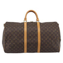 LOUIS VUITTON Monogram Keepall Bandouliere 55 Boston Bag M41414 LV Auth 191636-13