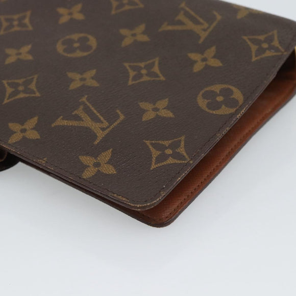 LOUIS VUITTON Monogram Agenda MM Day Planner Cover R20105 LV Auth 191639