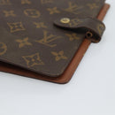 LOUIS VUITTON Monogram Agenda MM Day Planner Cover R20105 LV Auth 191639-8