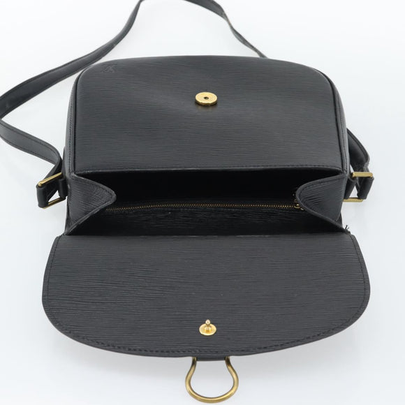 LOUIS VUITTON Epi Saint Cloud GM Shoulder Bag Black M52192 LV Auth 191640