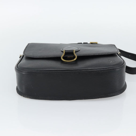LOUIS VUITTON Epi Saint Cloud GM Shoulder Bag Black M52192 LV Auth 191640