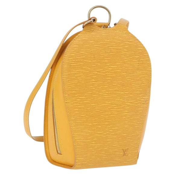 LOUIS VUITTON Epi Mabillon Backpack Yellow M52239 LV Auth 191641