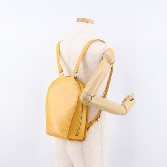 LOUIS VUITTON Epi Mabillon Backpack Yellow M52239 LV Auth 191641